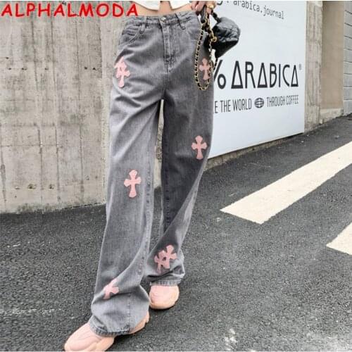 Широкие джинсы ALPHALMODA China At AliExpress