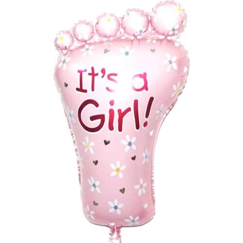 Boys and Girls Aluminum Film Welcome Party Balloon Large Childrens Birthday Party Baby Decoration Foot Balloon