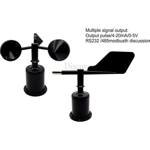 Three Cups Wind Direction and Wind Speed Sensor/anemorumbometer (RS485/232,4-20mA/0-5V) Wind Speed Transducer+wind Transducer