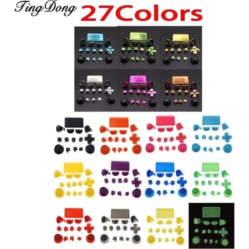 For PS4 Playstation 4 Controller Buttons Sets Thumbsticks Dpad L2 R2 ABXY Triggers Repair Replacement Kits