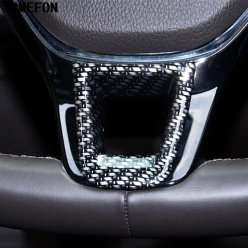 For Volkswagen VW Tiguan Second Generation 2017 2018 ABS Interior Six Clock Diretion Steering Wheel Sequins Cover Trim 1Piece