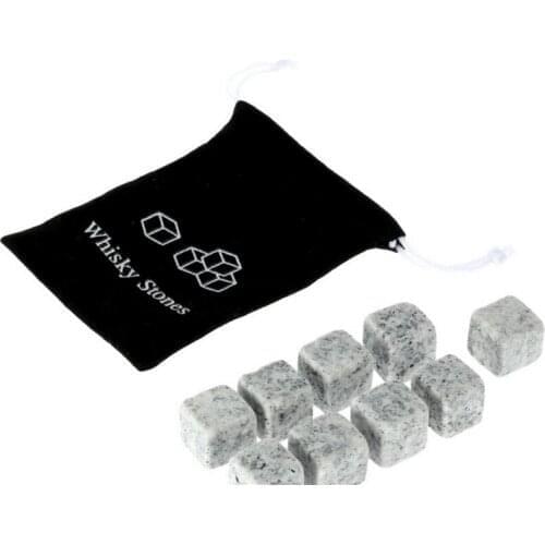 By dhl 50set 9pcs/set Natural Whiskey Stones Sipping Ice Cube Whisky Stone Rock Cooler Christmas Bar Accessories