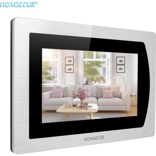 HOMSECUR BM717IP-S 7” Video Door Intercom Monitor Touch Screen Surface Mount Supported for WIFI IP Video Door Phone System