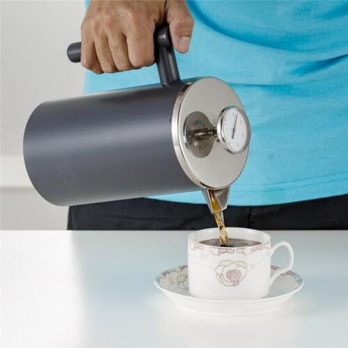 350/600/1000ml French Press Coffee Pot Double Walled Stainless Steel Non stick coating Cafetiere Insulated Coffee Tea Maker