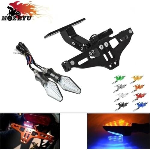 For YAMAHA XJ600 N S XJ600 S DIVERSION XJ900 S DIVERSION 1995-2003 2002 Motorcycle License Plate Bracket Holde Adjustable Angle