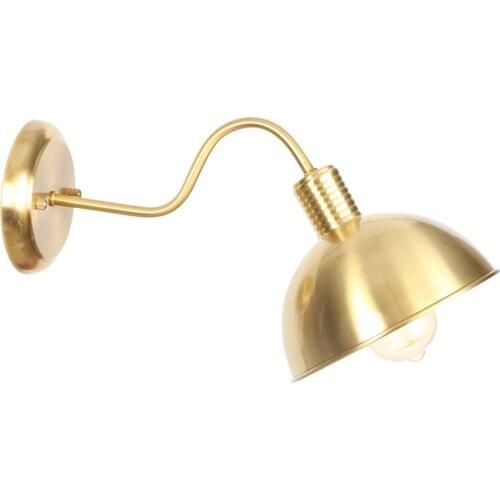 Loft Retro Copper Wall Sconce Edison Industrial Wind Vintage LED Wall Light Fixtures Bedroom Bedside Wall Lamp Home Lighting
