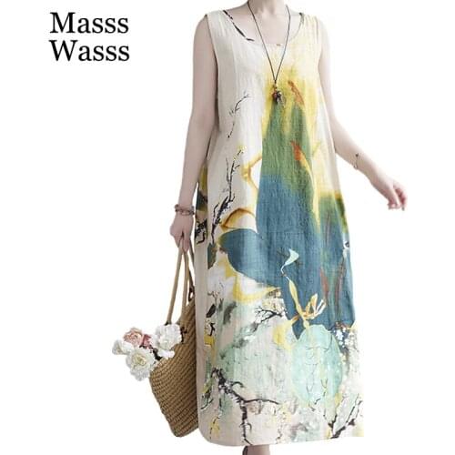 Летние платья без рукавов Masss Wasss China At AliExpress