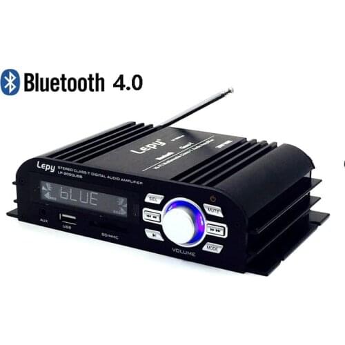 Lepy LP-2020USB Multimedia HI-FI Bluetooth 4.0 Digital Class-T Amplifier USB SD AUX EQ Select And LCD Display