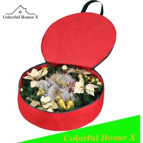 2022 New Big Christmas Tree Storage Bag Waterproof Oxford Cloth Round Christmas Gift Tote Sack High Capacity Household Organizer