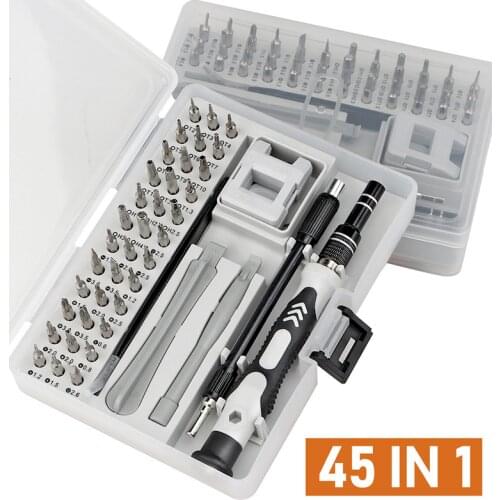 New 16/32/45Pcs Precision Screwdriver Set Removable Screwdriver Various Sizes Of Screws To Match with Boxed Hand Tools
