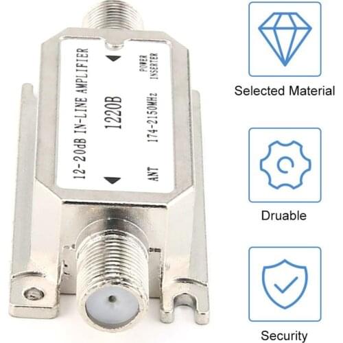 New 12-20dB In-line Amplifier(satellite slope line amplifier)(1220B) amplifier works with all satellite Hot Sale