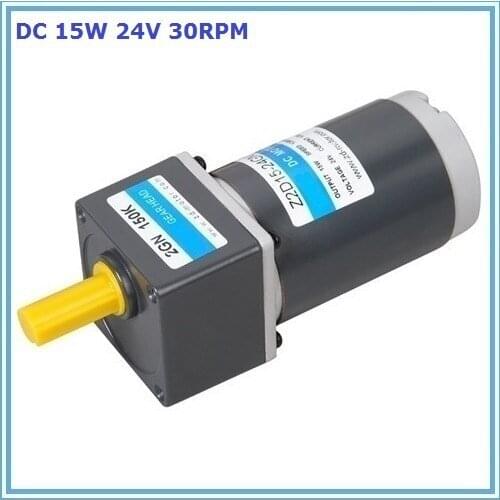 15W 24V 30rpm dc brush gear motor
