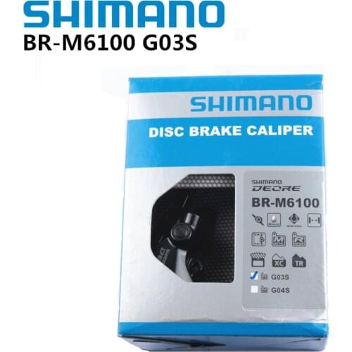 2020 NEW Shimano DEORE M6100 2 Pistons Bike Bicycle MTB Hydraulic Disc Brake Calipers With G04S Pads Post Mount Brake Calipers
