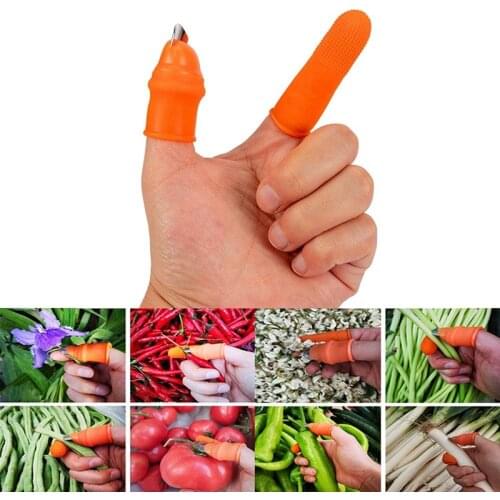 2020 Silicone Thumb Shred Simple Pickup Pruning Garden Plant Fruit Vegetable Separator Gardening Hand Tools