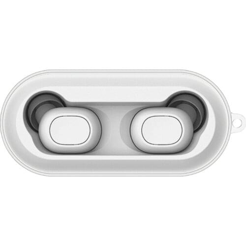 Compatible with QCY T1C Bluetooth Earphone Protective Cover Charging Headset Flexible Scratch-resistant Storage Bag