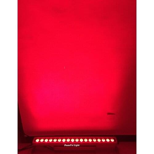 24pcs/lot rgbw led wall washer light external projection 4in1 led wall wash lights 18x10w rgbw led