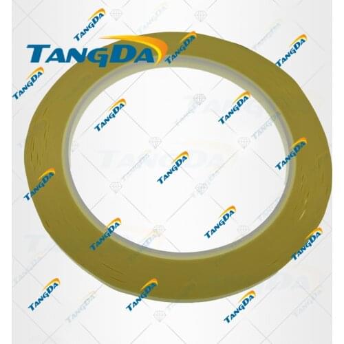 TANGDA 5mm*70M ,70meter Yellow PET High Temperature Withstand Insulate Anti-Flame Adhesive Mylar Tape for Transformer Coil Wrap