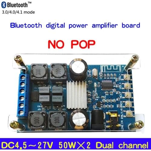 TPA3116 50W+50W 2.0 Audio Wireless Bluetooth Stereo Digital power amplifier Board With Shell