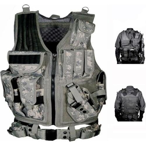 Military Equipment Tactical Vest Police Training Combat Body Armor Army Paintball Hunting Airsoft Vest Molle Protective Vests