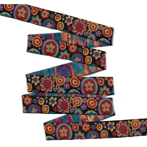 ZERZEEMOOY 7/8" 22MM 5yards/lots Flower Dog Collar Ribbon Woven Jacquard Ribbon