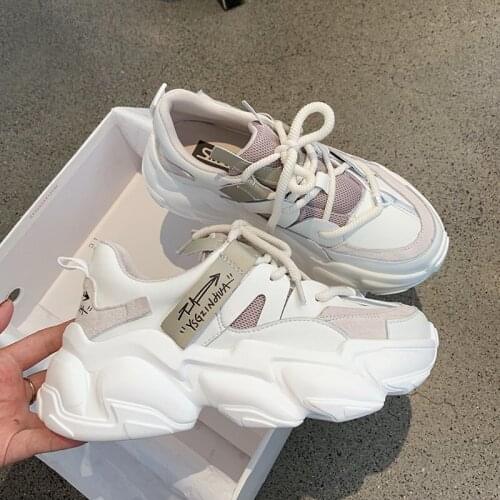 Beau Shoe Autumn Women Sneakers Designers Brand Fashion Platform Vulcanized Shoes Woman Mesh Casual Shoes Chunky Trainers Ladies