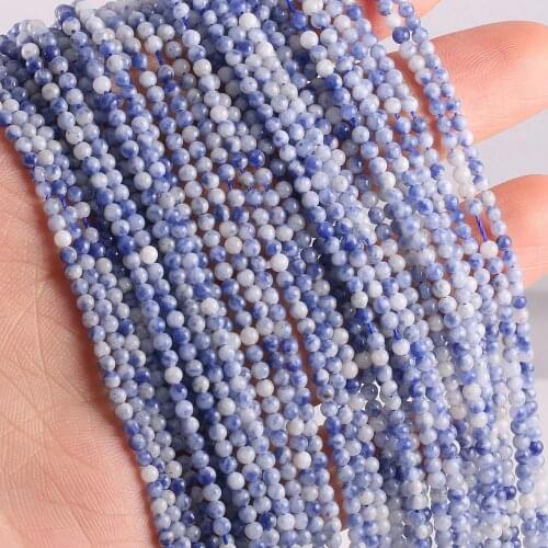 2020 New Wholesale Natural Stone Beads Sodalite Beads for Jewelry Making Beadwork DIY Necklace bracelet accessories 2mm 3mm