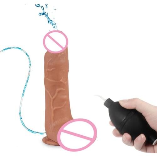 21*4.5CM Spray Water Dildo Masturbation Adult sex toys For Women Realistic Penis Ejaculation With Suction Cup Artificial Dildo