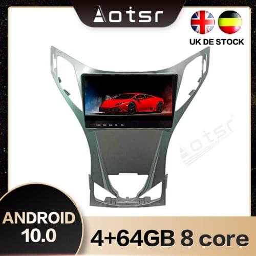 AOTSR For Hyundai Azera 2011-2012 Android 10.0 Car GPS Navigation Radio Android Screen Multimedia Horizontal Screen Fast boot