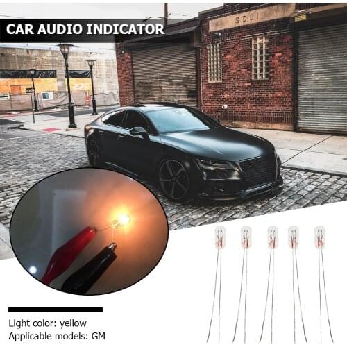 Audio Gear Indicator Light Bulbs Panel Amber T3 14V 0.91W Car Instrument for Outdoor Personal Car Parts Decoration