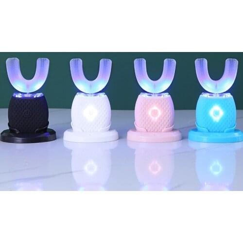 Automatic Sonic Electric Toothbrush 360 Degrees USB Rechargeable Ultrasonic U Type Tooth brush Clean teeth whitening