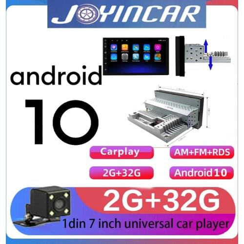 1 Din Android 10.0 Car Radio Multimedia Video Player Double Stereo GPS AM FM DSP Radio Bluetooth Wifi Player 7 inch carplay dsp