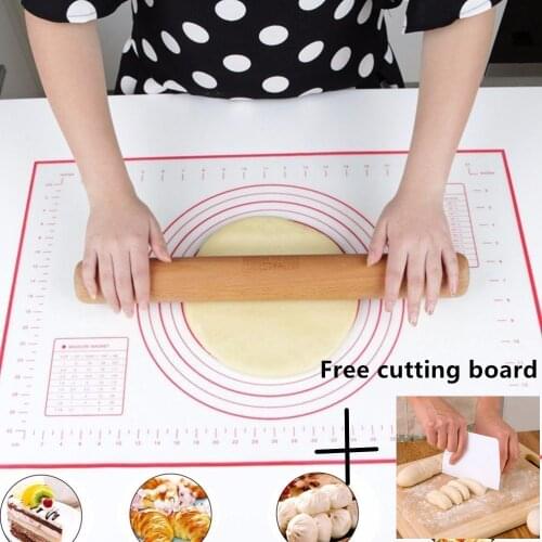 Big Non_Stick Silicone Baking Mat Sheet Kneading Rolling Dough Pad Mat Baking Bakeware Liners Pads Cooking Tools 60*80CM/50*70cm