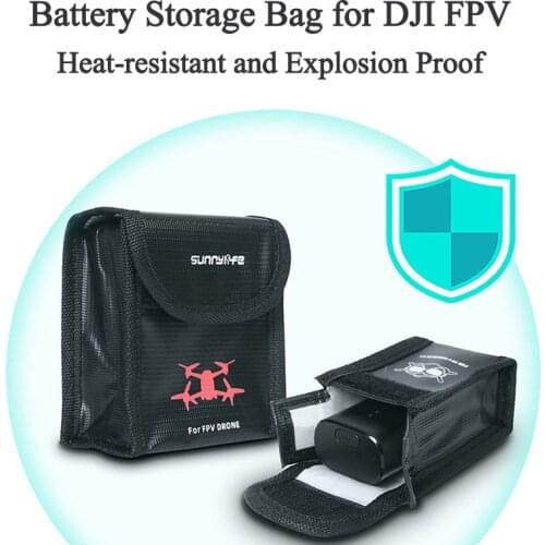Drone Lipo Battery Safe Bag For DJI FPV/Googles V2 Storage Explosion Proof Box Case Radiation Protection Quadcopter Accessories