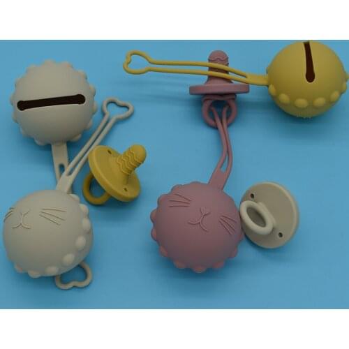 Baby Silicone Pacifier Storage Box Portable Soother Container Dummy Holder BPA Free Infant Pacifier Accessories Nipple Organizer