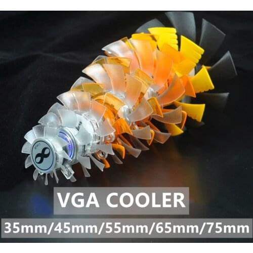 High quality ultra quiet 5010 Graphics card fan blade 45MM Diameter 39mm Hole Pitch 12V 0.1A fan blade 2pin