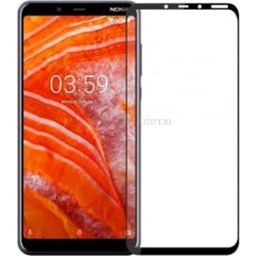 For Nokia 3.1 Plus Tempered Glass Full Cover Screen Protector for Nokia 3.1 Plus Phone Protective Glass Protect Film