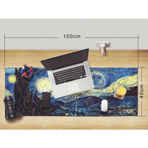 Large Gaming Mouse Pad Gamer XXL Extended 100*40cm Locking Edge Keyboard Mouse Mat Gaming Desk Mousepad