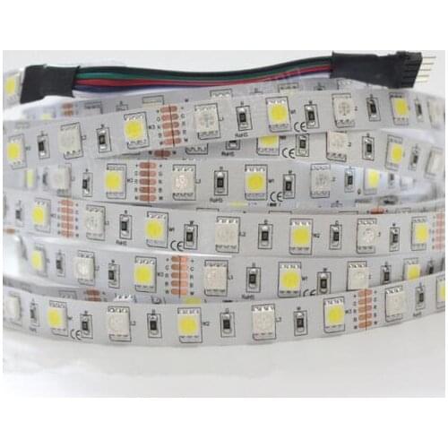 DC12v 5050 LED Strip Waterproof RGBW Flexible LED Light 60LED/m Waterproof IP20/IP65 RGB+White/+Warm White Tape for decoration