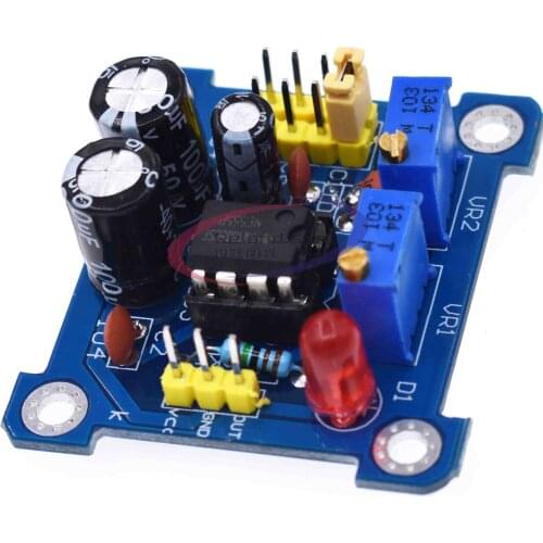 NE555 Pulse Frequency Duty Cycle Square Wave Rectangular Wave Signal Generator Adjustable 555 Board NE555P Module
