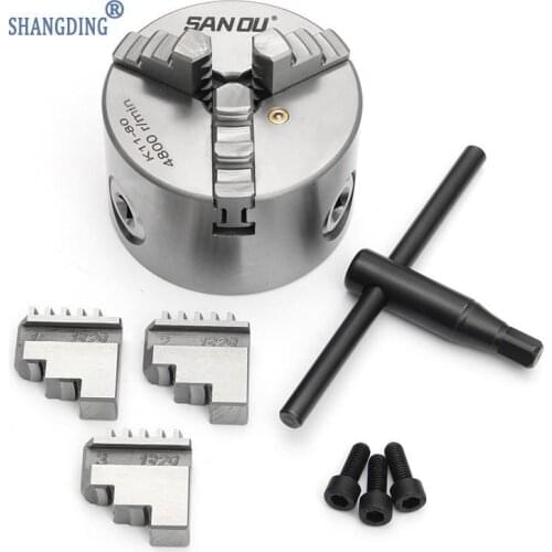 2016 Brand New 3" 3 Jaw Lathe Chuck K11-80 K11 80 80mm Manual Chuck Self-centering Lathe Parts Diy Metal Lathe Accessories