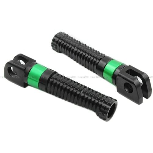 Front Foot Pegs Footrest Adapter For Kawasaki Z125 pro Z250 Z300 ZX14RZRX1200 ZR-7 ZR-7S Motorbike Rider Foot Rest Footpegs