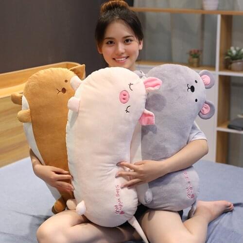 Hot New 1pc 65/85cm Simulation Animal Sausage Form High Quality Cute Plush Toy Pillow Plush Toy Soft Head ChildrenS Gift