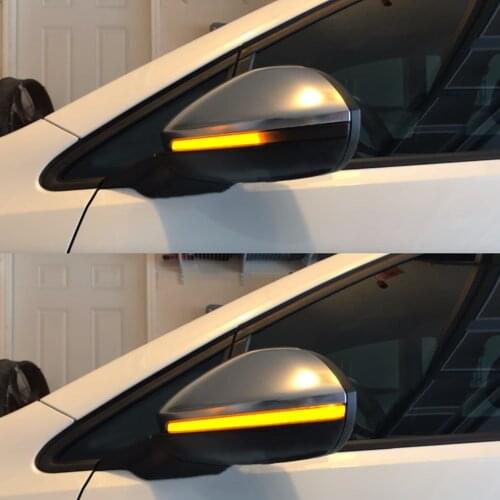 For VW Golf 7 GTI R GTE GTD MK7.5 13-19 Touran Jetta MK7 LED Dynamic Turn Signal Blinker Sequential Side Mirror Indicator Light
