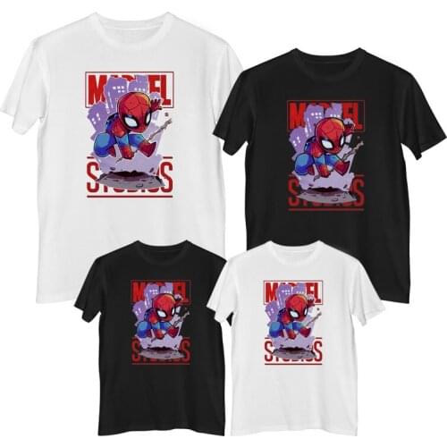 Marvel The Avengers Spider Man T-shirt Summer Comfortable 100% cotton Fashion clothes for teens Mens t-shirt boys clothes Tops