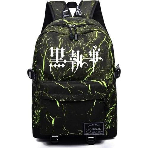 Anime Black Butler Mochila High Quality Backpack Teenger Schoolbag Casual Packsack Unisex Student Travel Laptop Bag