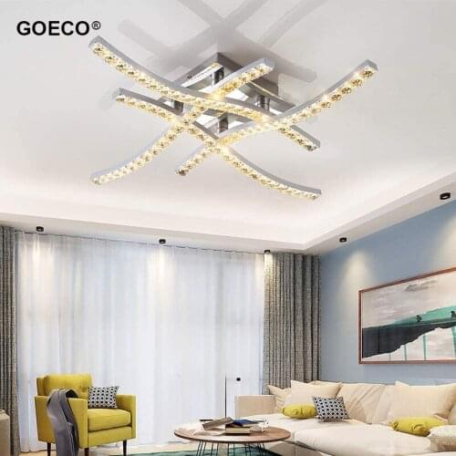 Modern Crystal Ceiling Light Nordic Led Wave-shaped Ceiling Lamp Living Room Bedroom Dining Room Restaurant Hotel Home Decor