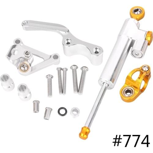For DUCATI 696 796 795 Motorcycle Steering Damper Stabilizer Safety Control with Mounting Bracket Holder Tools Aluminum