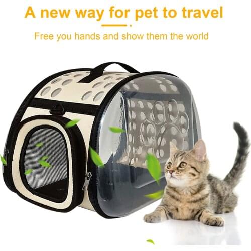 Cat Carrier Bags Breathable Pet Carriers Small Dog Cat Backpack Travel Space Capsule Cage Pet Transport Bag Carrying For Cats