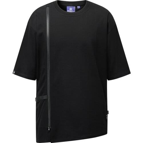 WHYWORKS Summer Techwear T-shirt Black Fake Two-Piece Shirt Harajuku Streetwear Fashion Fake