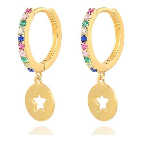 MC 925 Sterling Silver Drop Earrings For Women Earring Hoops Vintage Hanging Pendientes Fine Jewelry 2021 Trend Gotico Oorbellen